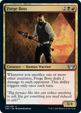 Forge Boss (SNC) #189 Uncommon (Lightly Played) Streets of New Capenna Magic: 2022