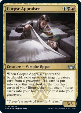 Corpse Appraiser (SNC) #178 Uncommon (Lightly Played) Streets of New Capenna Magic: 2022