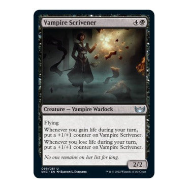 Vampire Scrivener (SNC) #98 Uncommon Streets of New Capenna Magic: The Gathering: 2022