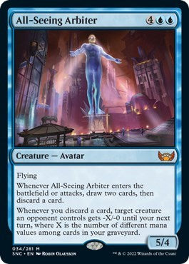 2022 Magic: Streets of New Capenna (SNC) - All Seeing Arbiter (#34, Mythic Rare)