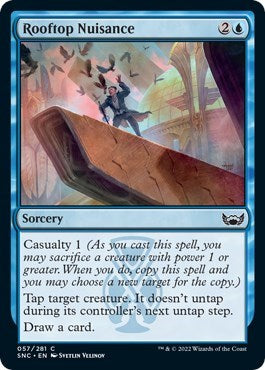 Rooftop Nuisance (SNC) #57 Common (Lightly Played) Streets of New Capenna Magic: The Gathering: 2022