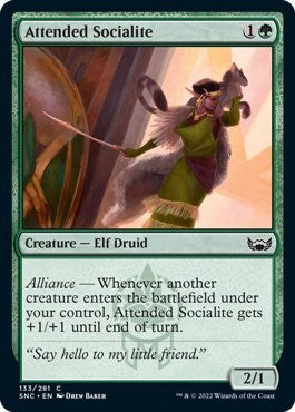 Attended Socialite (SNC) #133 Common Streets of New Capenna Magic: The Gathering: 2022