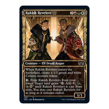 Rakish Revelers Showcase (SNC) #328 Common (Foil Lightly Played) Streets of New Capenna Magic: The Gathering: 2022