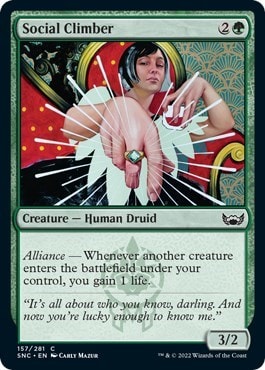 Social Climber (SNC) #157 Common (Lightly Played) Streets of New Capenna Magic: The Gathering: 2022