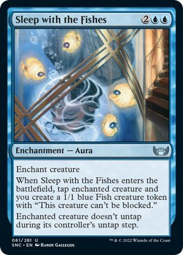 Sleep with the Fishes (SNC) #61 Uncommon (Moderately Played) Streets of New Capenna Magic: 2022