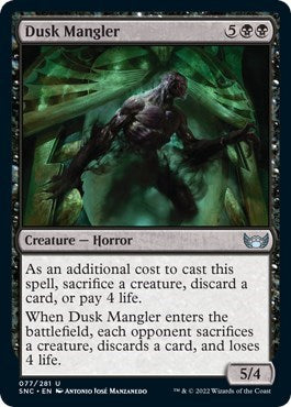 Dusk Mangler (SNC) #77 Uncommon Streets of New Capenna Magic: The Gathering: 2022