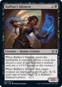 Raffines Silencer (SNC) #90 Uncommon (Lightly Played) Streets of New Capenna Magic: The Gathering: 2022