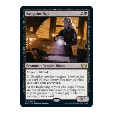 Sanguine Spy (SNC) #93 Rare (Lightly Played) Streets of New Capenna Magic: The Gathering: 2022