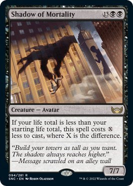 2022 Magic: Streets of New Capenna (SNC) - Shadow of Mortality (#94, Rare)