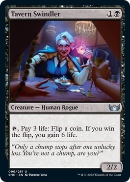 Tavern Swindler (SNC) #96 Uncommon (Lightly Played) Streets of New Capenna Magic: The Gathering: 2022