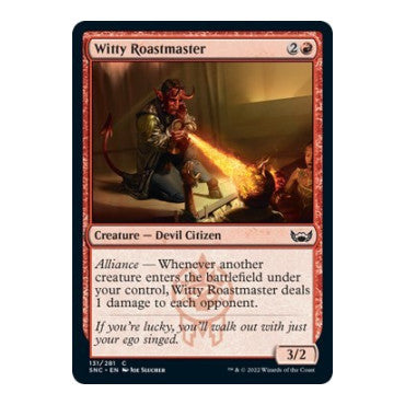 Witty Roastmaster (SNC) #131 Common (Lightly Played) Streets of New Capenna Magic: The Gathering: 2022