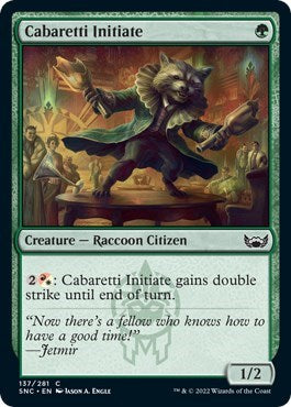 2022 Magic: Streets of New Capenna (SNC) - Cabaretti Initiate (#137, Common)
