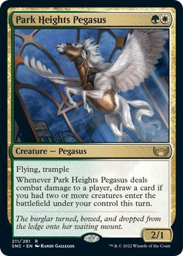 Park Heights Pegasus (SNC) #211 Rare (Lightly Played) Streets of New Capenna Magic: The Gathering: 2022