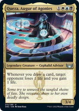 Queza Augur of Agonies (SNC) #212 Uncommon (Lightly Played) Streets of New Capenna Magic: The Gathering: 2022