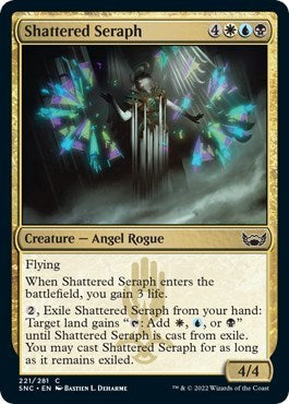 Shattered Seraph (SNC) #221 Common Streets of New Capenna Magic: The Gathering: 2022