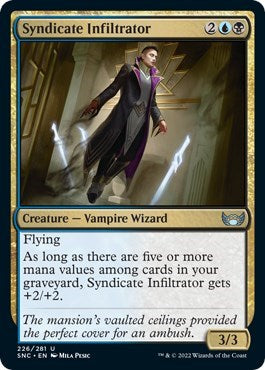 Syndicate Infiltrator (SNC) #226 Uncommon (Lightly Played) Streets of New Capenna Magic: The Gathering: 2022