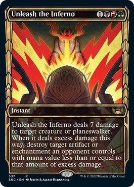 Unleash the Inferno Showcase (SNC) #337 Rare (Foil Lightly Played) Streets of New Capenna Magic: The Gathering: 2022