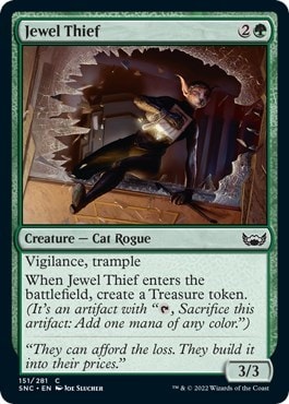 Jewel Thief (SNC) #151 Common (Lightly Played) Streets of New Capenna Magic: The Gathering: 2022