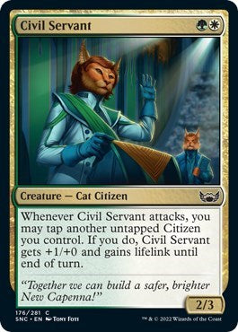 Civil Servant (SNC) #176 Common (Lightly Played) Streets of New Capenna Magic: 2022