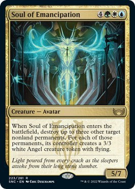 Soul of Emancipation (SNC) #223 Rare (Lightly Played) Streets of New Capenna Magic: The Gathering: 2022
