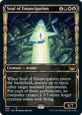 Soul of Emancipation Showcase (SNC) #334 Rare (Lightly Played) Streets of New Capenna Magic: The Gathering: 2022