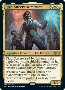 Rigo Streetwise Mentor (SNC) #215 Rare Streets of New Capenna Magic: The Gathering: 2022