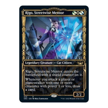 Rigo, Streetwise Mentor (Showcase) (SNC) #329 Rare (Lightly Played) Streets of New Capenna Magic: The Gathering: 2022