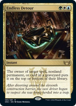 Endless Detour (SNC) #183 Rare (Lightly Played) Streets of New Capenna Magic: The Gathering: 2022