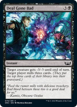 2022 Magic: Streets of New Capenna (SNC) - Deal Gone Bad (#74, Common) (Lightly Played)