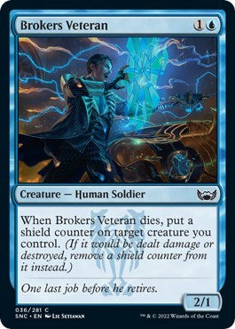 Brokers Veteran (SNC) #36 Common (Lightly Played) Streets of New Capenna Magic: 2022