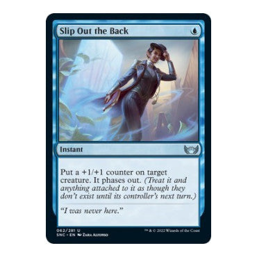 Slip Out the Back (SNC) #62 Uncommon (Lightly Played) Streets of New Capenna Magic: The Gathering: 2022