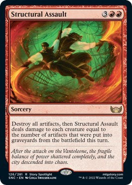 Structural Assault (SNC) #126 Rare (Lightly Played) Streets of New Capenna Magic: The Gathering: 2022
