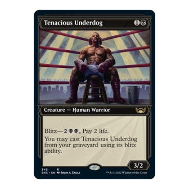 Tenacious Underdog Showcase (SNC) #345 Rare (Foil Lightly Played) Streets of New Capenna Magic: The Gathering: 2022