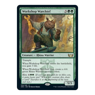 Workshop Warchief (SNC) #165 Rare (Lightly Played) Streets of New Capenna Magic: The Gathering: 2022