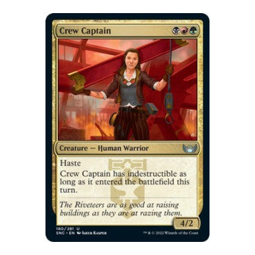 Crew Captain (SNC) #180 Uncommon (Foil Lightly Played) Streets of New Capenna Magic: The Gathering: 2022
