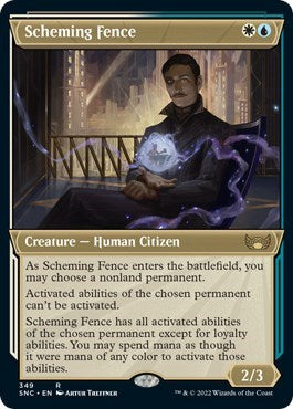 Scheming Fence Showcase (SNC) #349 Rare (Lightly Played) Streets of New Capenna Magic: The Gathering: 2022