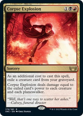 Corpse Explosion (SNC) #179 Rare (Lightly Played) Streets of New Capenna Magic: The Gathering: 2022
