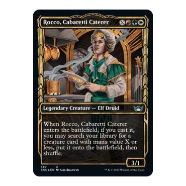 Rocco Cabaretti Caterer Gilded Foil (SNC) #397 Uncommon (Foil Lightly Played) Streets of New Capenna Magic: The Gathering: 2022