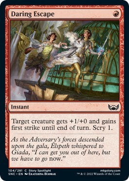 Daring Escape (SNC) #104 Common (Lightly Played) Streets of New Capenna Magic: The Gathering: 2022