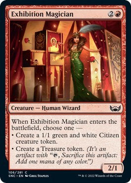 2022 Magic: Streets of New Capenna (SNC) - Exhibition Magician (#106, Common) (Lightly Played)