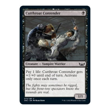 Cutthroat Contender (SNC) #73 Common Streets of New Capenna Magic: The Gathering: 2022