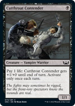 Cutthroat Contender (SNC) #73 Common (Moderately Played) Streets of New Capenna Magic: The Gathering: 2022
