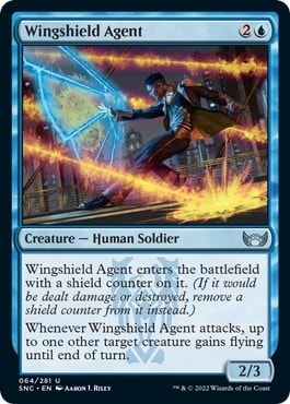 Wingshield Agent (SNC) #64 Uncommon (Lightly Played) Streets of New Capenna Magic: The Gathering: 2022