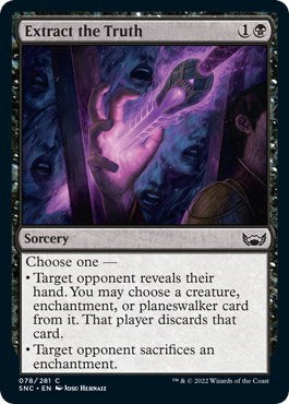 Extract the Truth (SNC) #78 Common (Lightly Played) Streets of New Capenna Magic: The Gathering: 2022