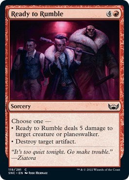 Ready to Rumble (SNC) #119 Common (Lightly Played) Streets of New Capenna Magic: The Gathering: 2022