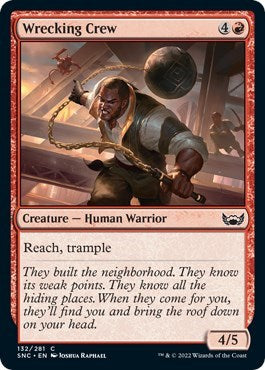 2022 Magic: Streets of New Capenna (SNC) - Wrecking Crew (#132, Common)