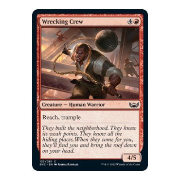 Wrecking Crew (SNC) #132 Common Streets of New Capenna Magic: The Gathering: 2022