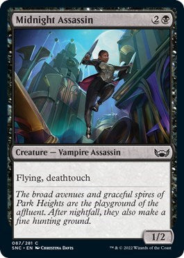Midnight Assassin (SNC) #87 Common (Lightly Played) Streets of New Capenna Magic: 2022