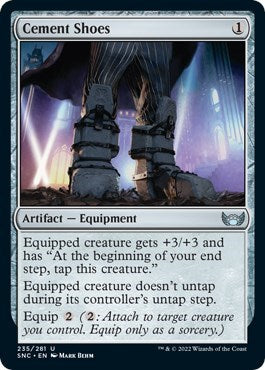Cement Shoes (SNC) #235 Uncommon (Lightly Played) Streets of New Capenna Magic: The Gathering: 2022