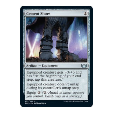 Cement Shoes (SNC) #235 Uncommon Streets of New Capenna Magic: The Gathering: 2022